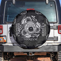 Personalized Radnorshire Sir Faesyfed Spare Tire Cover Black Oak Tree Of Life Celtic-inspired - Wonder Print Shop