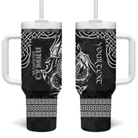 Personalized Radnorshire Sir Faesyfed Tumbler With Handle Black Oak Tree Of Life Celtic-inspired - Wonder Print Shop