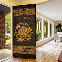 Personalized Radnorshire Sir Faesyfed Door Cover Gold Oak Tree Of Life Celtic-inspired - Wonder Print Shop