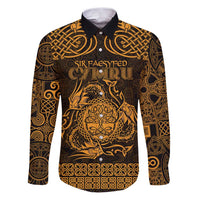 Personalized Radnorshire Sir Faesyfed Family Matching Puletasi and Hawaiian Shirt Gold Oak Tree Of Life Celtic-inspired - Wonder Print Shop