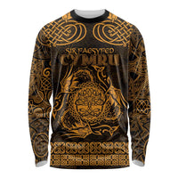 Personalized Radnorshire Sir Faesyfed Long Sleeve Shirt Gold Oak Tree Of Life Celtic-inspired - Wonder Print Shop