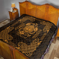 Personalized Radnorshire Sir Faesyfed Quilt Gold Oak Tree Of Life Celtic-inspired - Wonder Print Shop