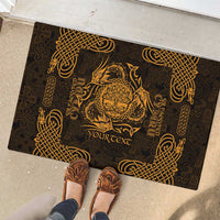 Personalized Radnorshire Sir Faesyfed Rubber Doormat Gold Oak Tree Of Life Celtic-inspired - Wonder Print Shop
