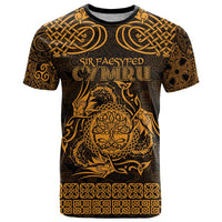 Personalized Radnorshire Sir Faesyfed T Shirt Gold Oak Tree Of Life Celtic-inspired - Wonder Print Shop