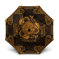 Personalized Radnorshire Sir Faesyfed Umbrella Gold Oak Tree Of Life Celtic-inspired - Wonder Print Shop