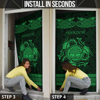 Personalized Radnorshire Sir Faesyfed Door Cover Green Oak Tree Of Life Celtic-inspired - Wonder Print Shop