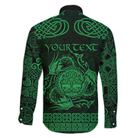 Personalized Radnorshire Sir Faesyfed Family Matching Puletasi and Hawaiian Shirt Green Oak Tree Of Life Celtic-inspired - Wonder Print Shop