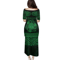 Personalized Radnorshire Sir Faesyfed Family Matching Puletasi and Hawaiian Shirt Green Oak Tree Of Life Celtic-inspired - Wonder Print Shop