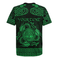 Personalized Radnorshire Sir Faesyfed Rugby Jersey Green Oak Tree Of Life Celtic-inspired - Wonder Print Shop