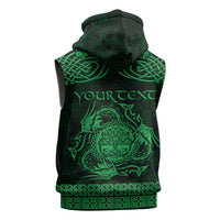 Personalized Radnorshire Sir Faesyfed Sleeveless Zip Hoodie Green Oak Tree Of Life Celtic-inspired - Wonder Print Shop