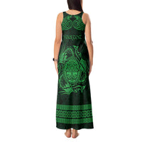 Personalized Radnorshire Sir Faesyfed Tank Maxi Dress Green Oak Tree Of Life Celtic-inspired - Wonder Print Shop