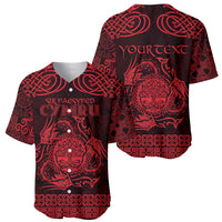 Personalized Radnorshire Sir Faesyfed Baseball Jersey Red Oak Tree Of Life Celtic-inspired - Wonder Print Shop