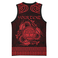 Personalized Radnorshire Sir Faesyfed Basketball Jersey Red Oak Tree Of Life Celtic-inspired - Wonder Print Shop