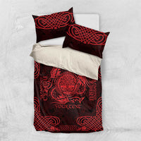 Personalized Radnorshire Sir Faesyfed Bedding Set Red Oak Tree Of Life Celtic-inspired - Wonder Print Shop