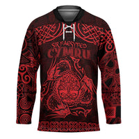 Personalized Radnorshire Sir Faesyfed Hockey Jersey Red Oak Tree Of Life Celtic-inspired - Wonder Print Shop