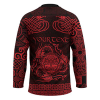 Personalized Radnorshire Sir Faesyfed Hockey Jersey Red Oak Tree Of Life Celtic-inspired - Wonder Print Shop
