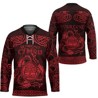 Personalized Radnorshire Sir Faesyfed Hockey Jersey Red Oak Tree Of Life Celtic-inspired - Wonder Print Shop