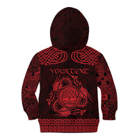 Personalized Radnorshire Sir Faesyfed Kid Hoodie Red Oak Tree Of Life Celtic-inspired - Wonder Print Shop