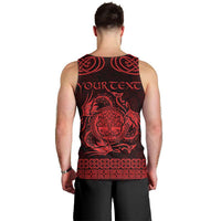 Personalized Radnorshire Sir Faesyfed Men Tank Top Red Oak Tree Of Life Celtic-inspired - Wonder Print Shop