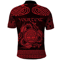 Personalized Radnorshire Sir Faesyfed Polo Shirt Red Oak Tree Of Life Celtic-inspired - Wonder Print Shop