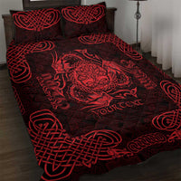 Personalized Radnorshire Sir Faesyfed Quilt Bed Set Red Oak Tree Of Life Celtic-inspired - Wonder Print Shop