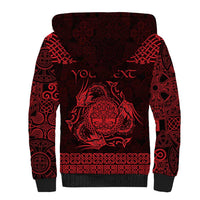 Personalized Radnorshire Sir Faesyfed Sherpa Hoodie Red Oak Tree Of Life Celtic-inspired - Wonder Print Shop