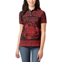 Personalized Radnorshire Sir Faesyfed Women Polo Shirt Red Oak Tree Of Life Celtic-inspired - Wonder Print Shop