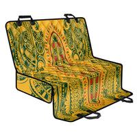 Africa Dashiki Back Car Seat Cover African Tribal Art Mixed Polynesian Tattoo Gold Color Unique LT9 - Wonder Print Shop