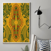 Africa Dashiki Canvas Wall Art African Tribal Art Mixed Polynesian Tattoo Gold Color Unique LT9 - Wonder Print Shop
