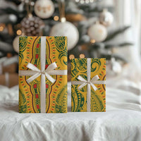 Dashiki and Polynesian Pattern Wrapping Paper Africa Pacific Culture Gold Version - Wonder Print Shop