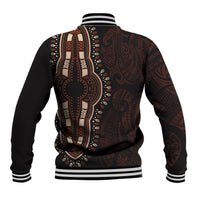 Africa Dashiki Baseball Jacket African Tribal Art Mixed Polynesian Tattoo Red Color Unique LT9 - Wonder Print Shop