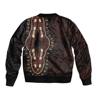 Africa Dashiki Bomber Jacket African Tribal Art Mixed Polynesian Tattoo Red Color Unique LT9 - Wonder Print Shop