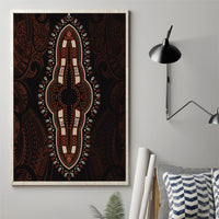 Africa Dashiki Canvas Wall Art African Tribal Art Mixed Polynesian Tattoo Red Color Unique LT9 - Wonder Print Shop