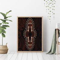 Africa Dashiki Canvas Wall Art African Tribal Art Mixed Polynesian Tattoo Red Color Unique LT9 - Wonder Print Shop