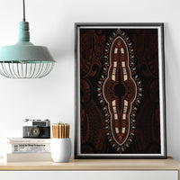 Africa Dashiki Canvas Wall Art African Tribal Art Mixed Polynesian Tattoo Red Color Unique LT9 - Wonder Print Shop
