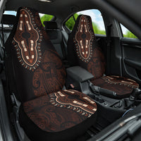 Africa Dashiki Car Seat Cover African Tribal Art Mixed Polynesian Tattoo Red Color Unique LT9 - Wonder Print Shop