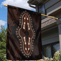 Africa Dashiki Garden Flag African Tribal Art Mixed Polynesian Tattoo Red Color Unique - Wonder Print Shop