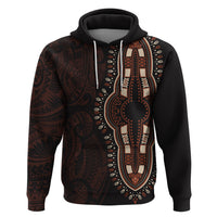 Africa Dashiki Hoodie African Tribal Art Mixed Polynesian Tattoo Red Color Unique - Wonder Print Shop