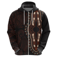 Africa Dashiki Hoodie African Tribal Art Mixed Polynesian Tattoo Red Color Unique - Wonder Print Shop