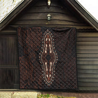 Africa Dashiki Quilt African Tribal Art Mixed Polynesian Tattoo Red Color Unique - Wonder Print Shop