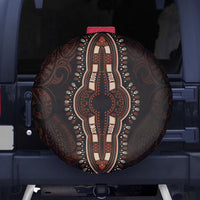 Africa Dashiki Spare Tire Cover African Tribal Art Mixed Polynesian Tattoo Red Color Unique - Wonder Print Shop
