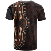 Africa Dashiki T Shirt African Tribal Art Mixed Polynesian Tattoo Red Color Unique - Wonder Print Shop