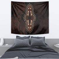 Africa Dashiki Tapestry African Tribal Art Mixed Polynesian Tattoo Red Color Unique - Wonder Print Shop