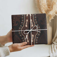 Dashiki and Polynesian Pattern Wrapping Paper Africa Pacific Culture Red Version - Wonder Print Shop