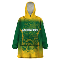 South Africa Cricket Wearable Blanket Hoodie Go Proteas World Cup Version 2023 Sproty - Wonder Print Shop