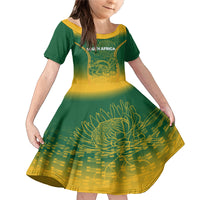 Custom South Africa Cricket Family Matching Mermaid Dress and Hawaiian Shirt Go Proteas World Cup Version 2023 Sproty LT9 - Wonder Print Shop