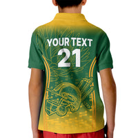 Custom South Africa Cricket Kid Polo Shirt Go Proteas World Cup Version 2023 Sproty - Wonder Print Shop