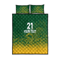 Custom South Africa Cricket Quilt Bed Set Go Proteas World Cup Version 2023 Sproty - Wonder Print Shop
