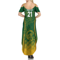 Custom South Africa Cricket Summer Maxi Dress Go Proteas World Cup Version 2023 Sproty - Wonder Print Shop
