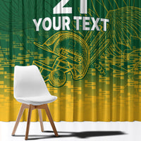 Custom South Africa Cricket Window Curtain Go Proteas World Cup Version 2023 Sproty - Wonder Print Shop